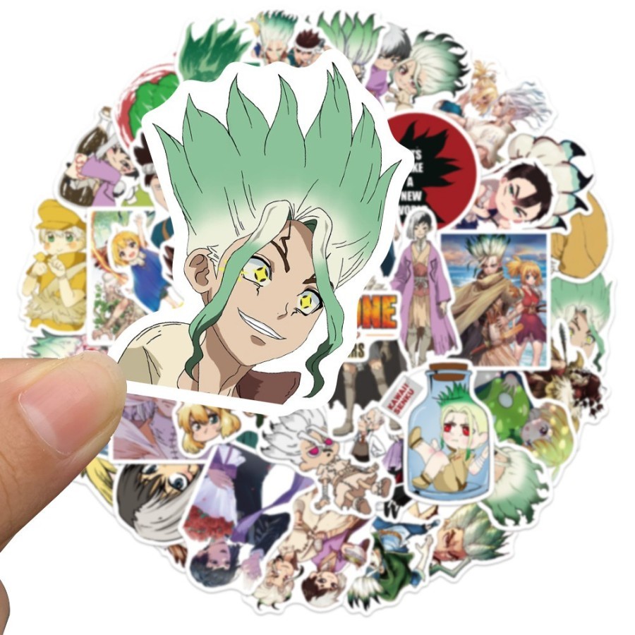 

stiker anime Dr.stone 1 pcs