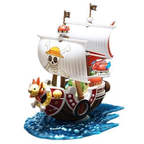 DIY MAINAN ANAK  - kapal thousand SUNNY GO One Piece Model Kit Kapal Grand MARINE WAR Ship & RED FOR