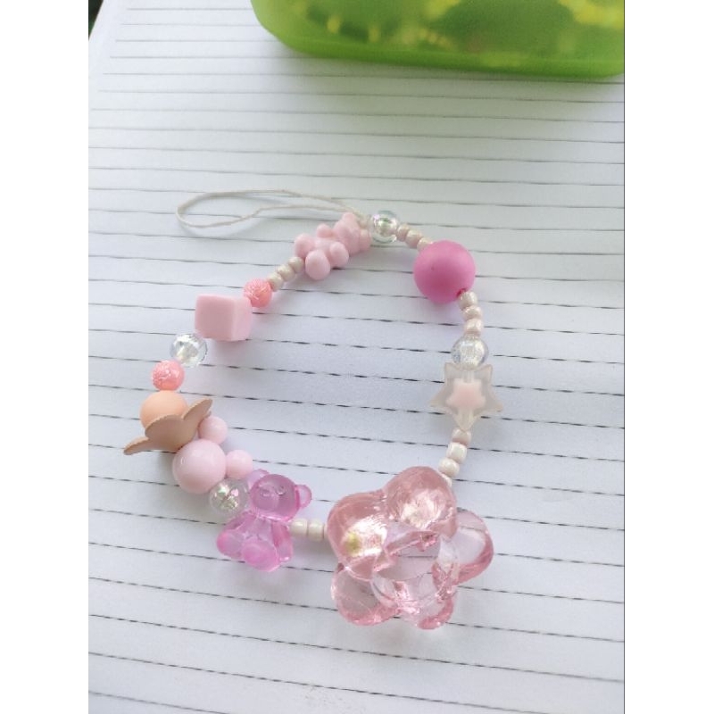 GANTUNGAN HP KOREA/GANTUNGAN HP BRACELET BEADS/GANTUNGAN HP LUCU