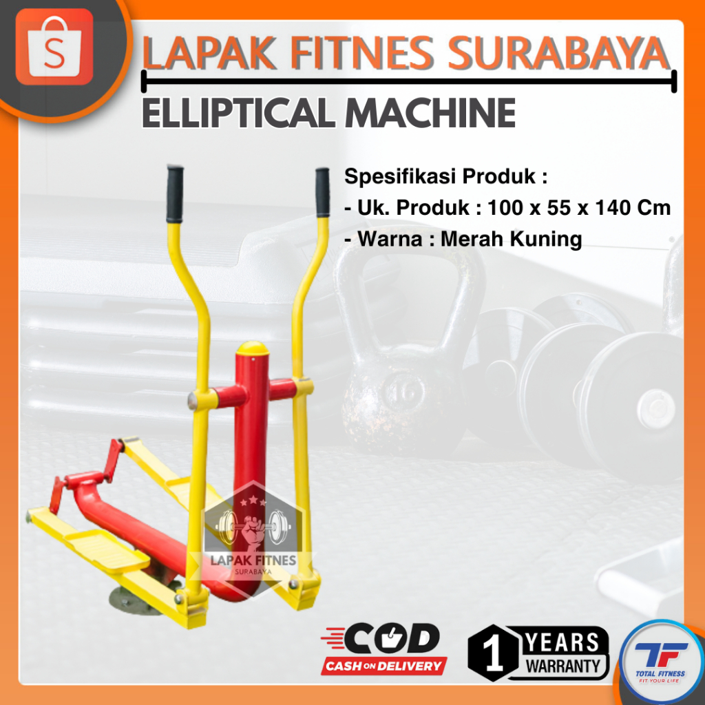 Alat Olahraga Fitness Outdoor Elliptical Machine Total Fitness Alat Fitnes Taman