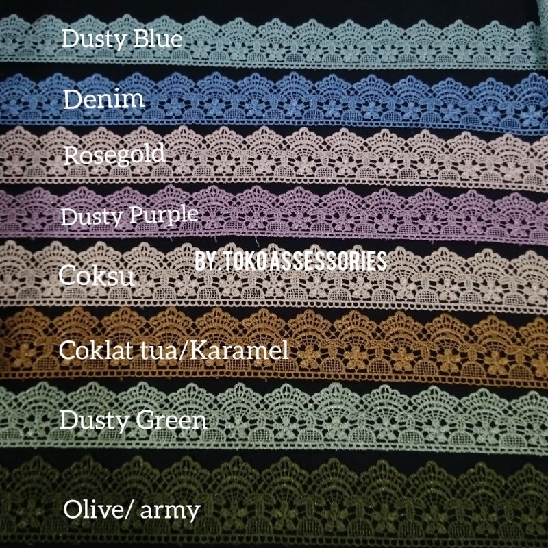 Renda Gamis | renda meteran | Renda prada | renda pakaian| renda Murah |