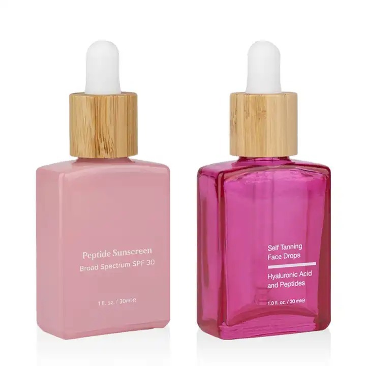 30ml,50ml Botol Serum Neck Bamboo Pipet