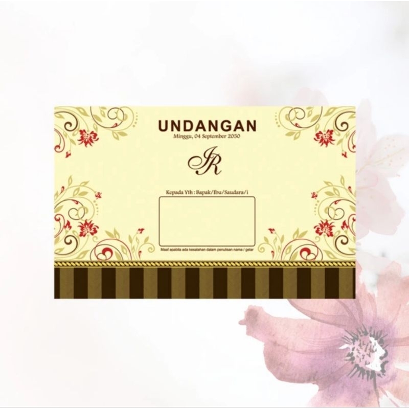ERBA 88213 Blangko Undangan Nikah Pernikahan Era Baru