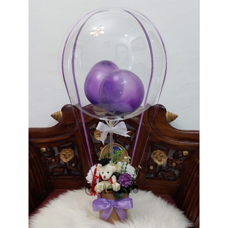 Mix balloon bouquet / Buket balon boneka+bunga