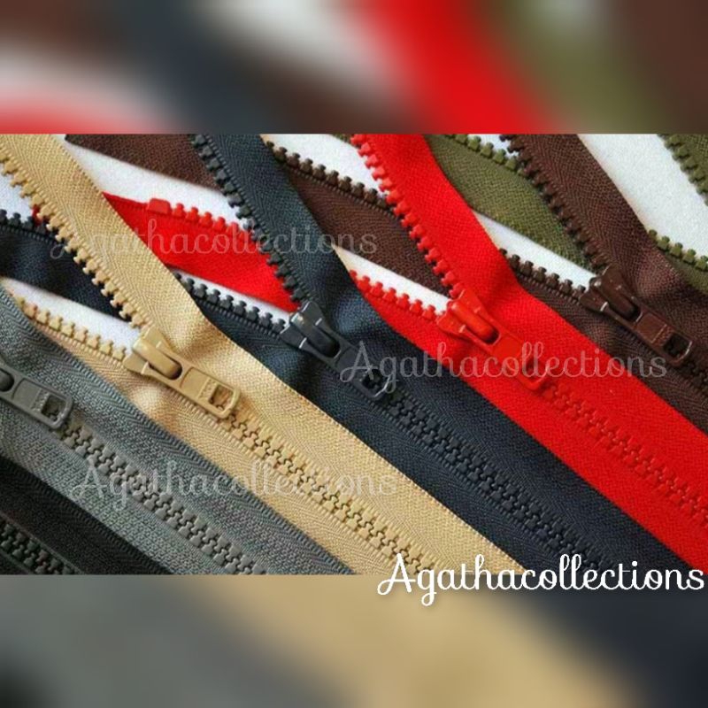 Resleting jaket ykk  (VSOR 56) plastik/Rit ykk / Resleting gamis batik ykk