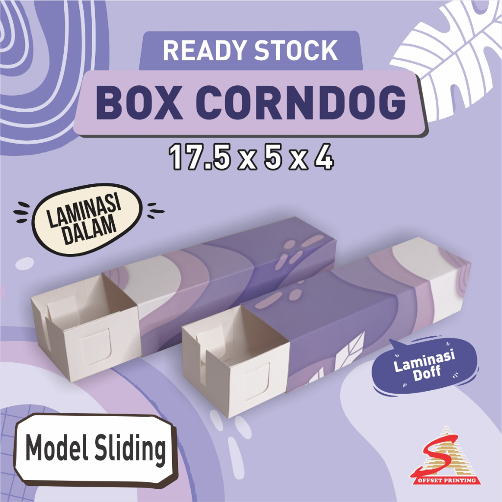 

17.5 x 5 x 4 Box Sliding Corndog