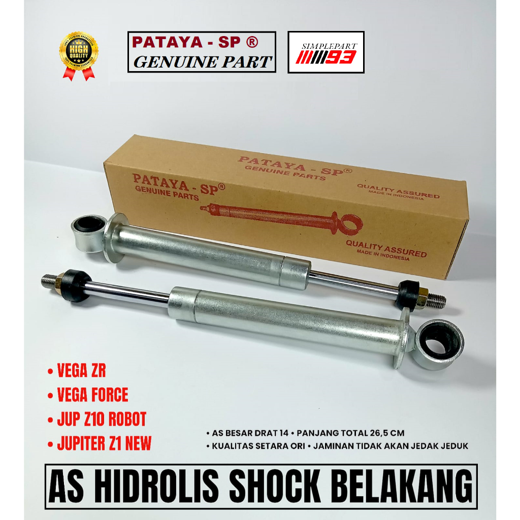 AS HIDROLIS SHOCK SHOK SKOK BELAKANG MOTOR YAMAHA - VEGA ZR , VEGA FORCE , JUPITER Z10 ROBOT , JUPIT