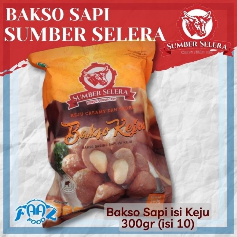 

Bakso Sapi Keju Sumber Selera isi 10 (Baso, Bakso Daging, Pentol)