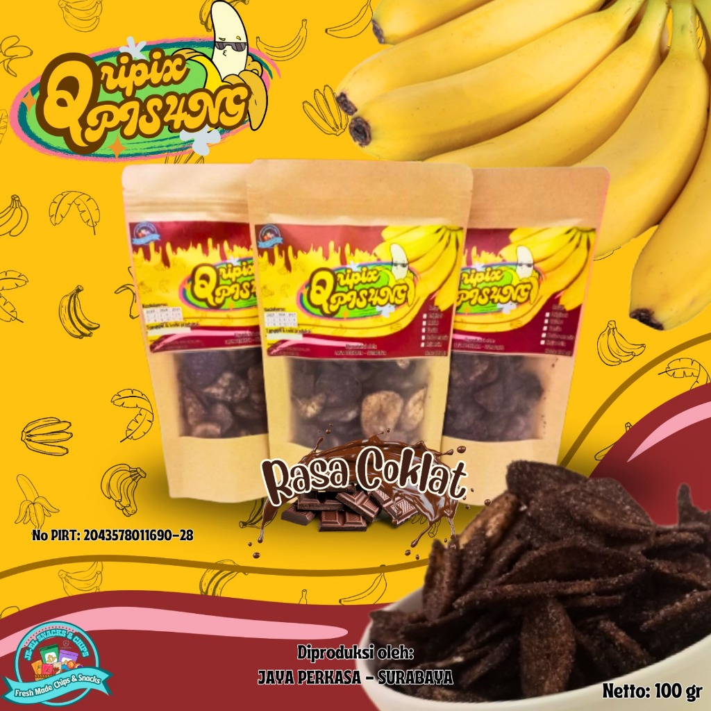 

KRIPIK/KERIPIK/CHIPS PISANG KOIN BUMBU MANIS RENYAH