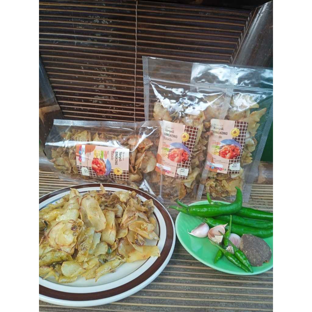 

Keripik Singkong Balado Hijau 100gr BILZA SNACK