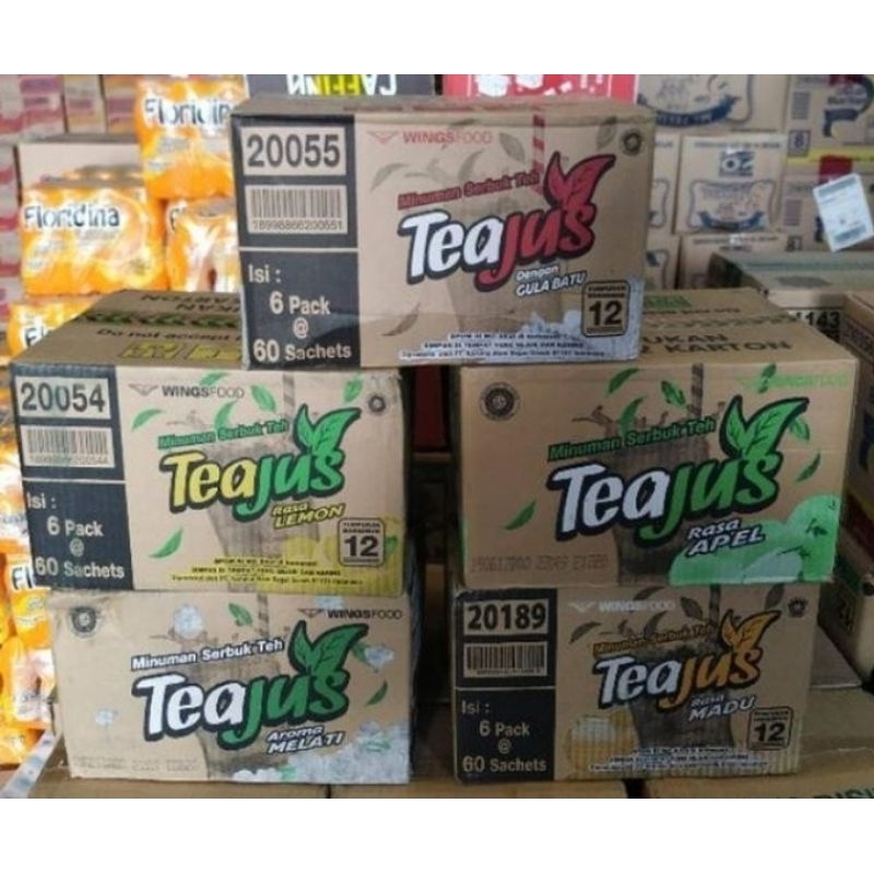 

MINUMAN SERBUK TEH "TEAJUS ALL VARIAN " 1DUS ISI 6 PACK