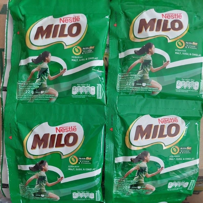 

MILO ACTIV GO 1 RENCENG ISI 10X22GR SUSU MILO COKLAT