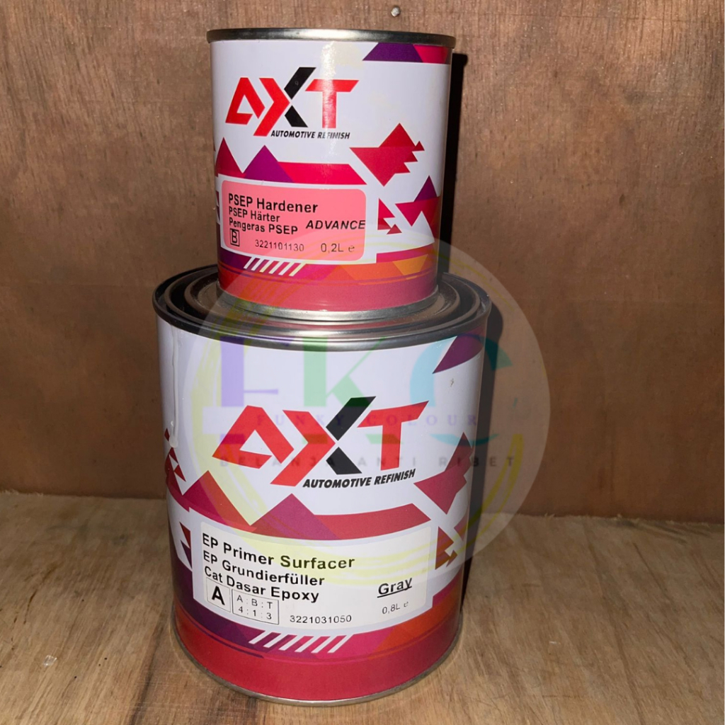[FCS.MDN] (Epoxy+Hardener) Epoxy AXT - Cat Dasar AXT - Epoxy Primer Surfacer - Cat dasar abu - Epoxy