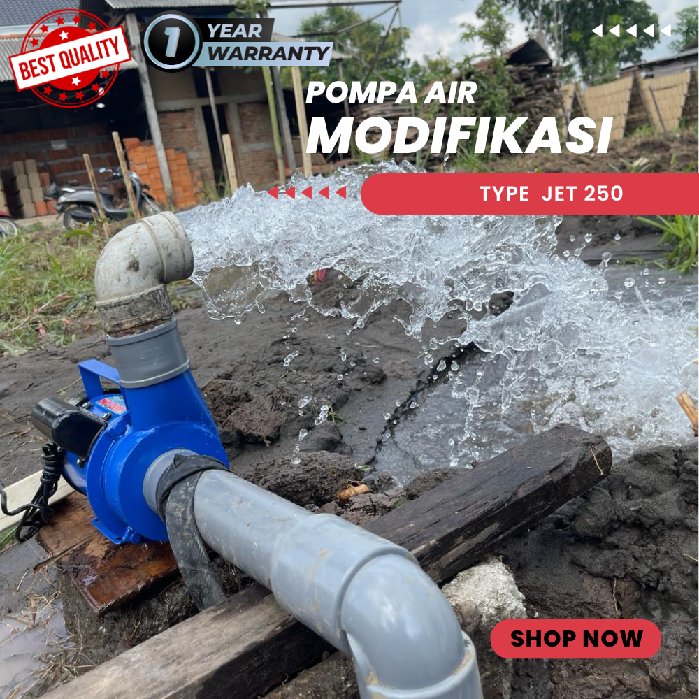 pompa kolam ikan koi watt kecil type jet 250 siap kirim pompa air modifikasi tulungagung debit air b