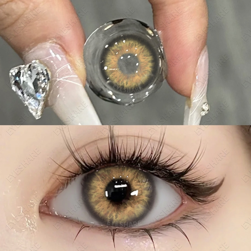 Hot sale Lensa kontak EYESHARE | normal seri Color soft lenses Brown/abu-abu softlens Grey
