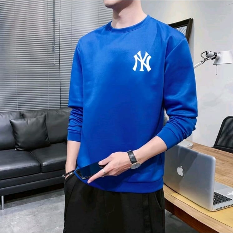 Promo Sale Sweater Keren Bisa COD Kaos Pria Terbaru New York Baju Unisex Cowok Kekinian NYC Sweter Pria Distro Kaos Pria Lengan Panjang Crewneck Cowok Terlaris Kaos Oblong Murah Sweater Cowok Remaja Dewasa