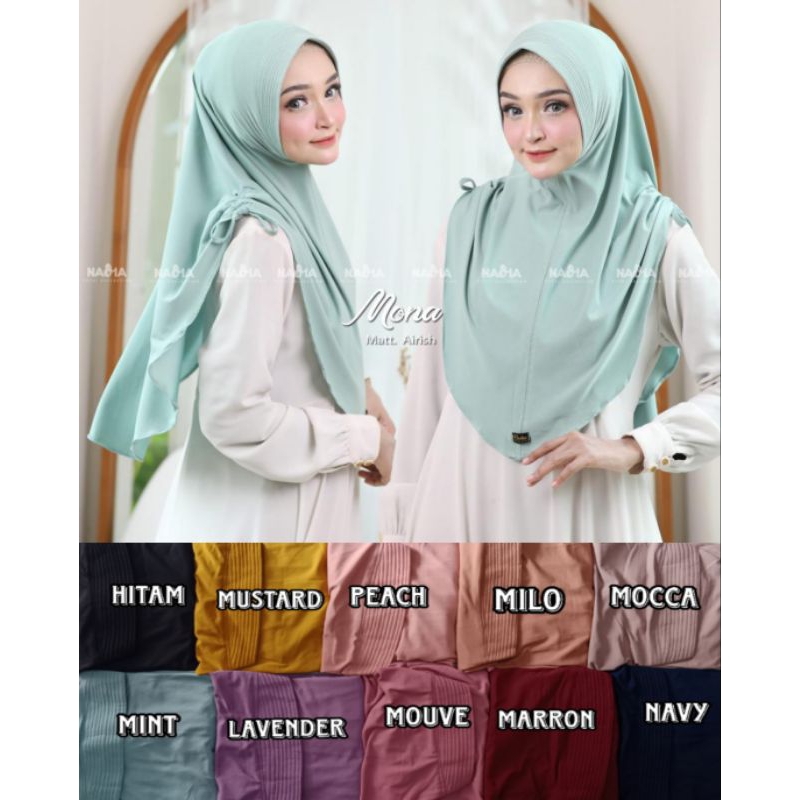 Mona airis mona nadia hijab hijab instan jilbab instan hijab instan kerut jilbab kerut hijab instan 