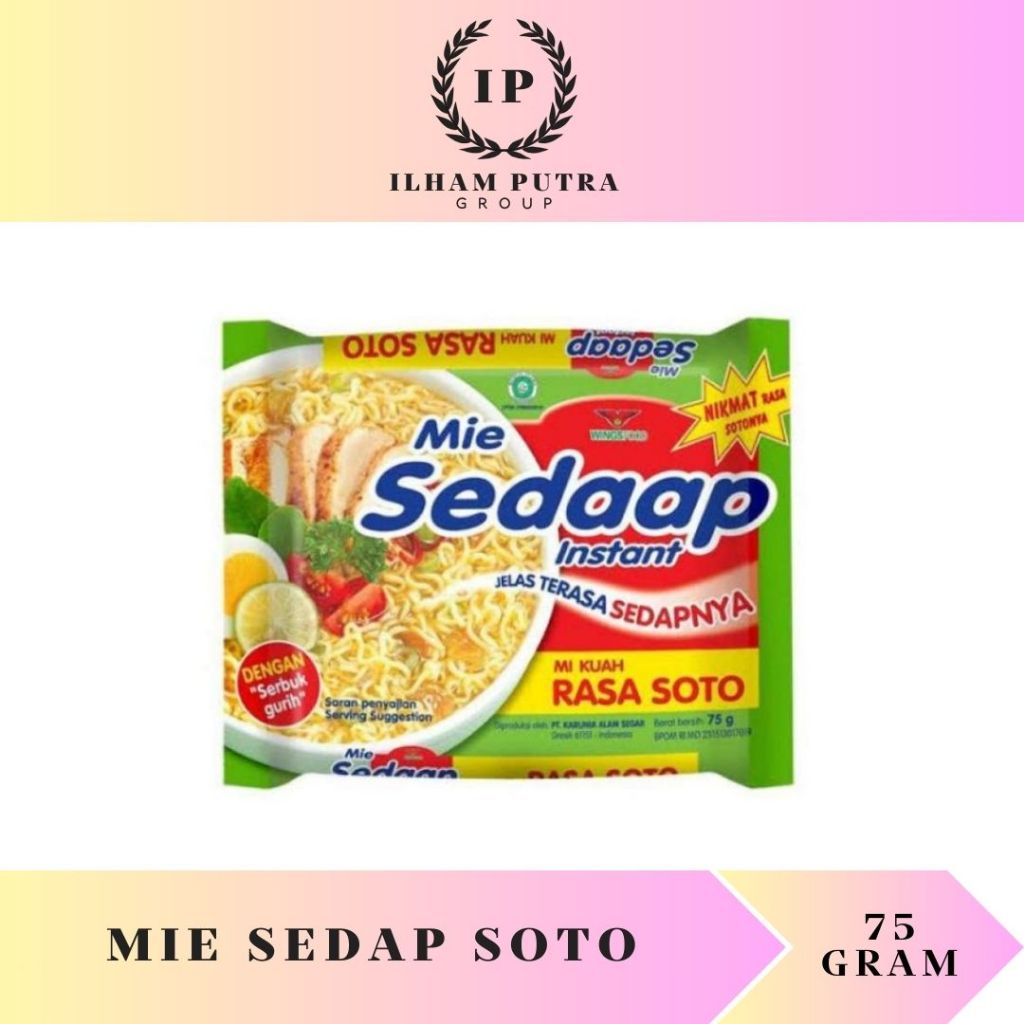 

mie sedap rasa soto (1 pck isi 10 pcs)