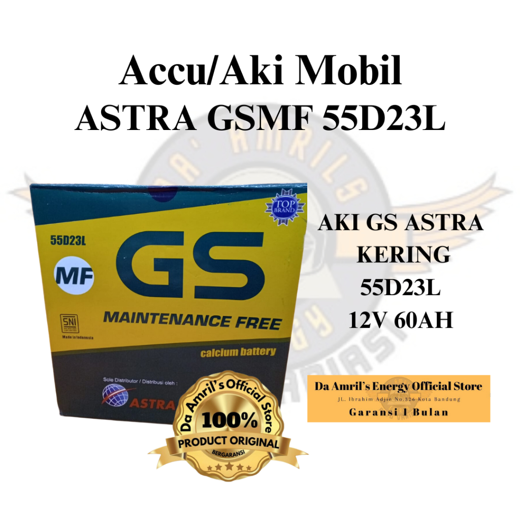 Baterry Accu/Aki GS ASTRA MF 55D23L