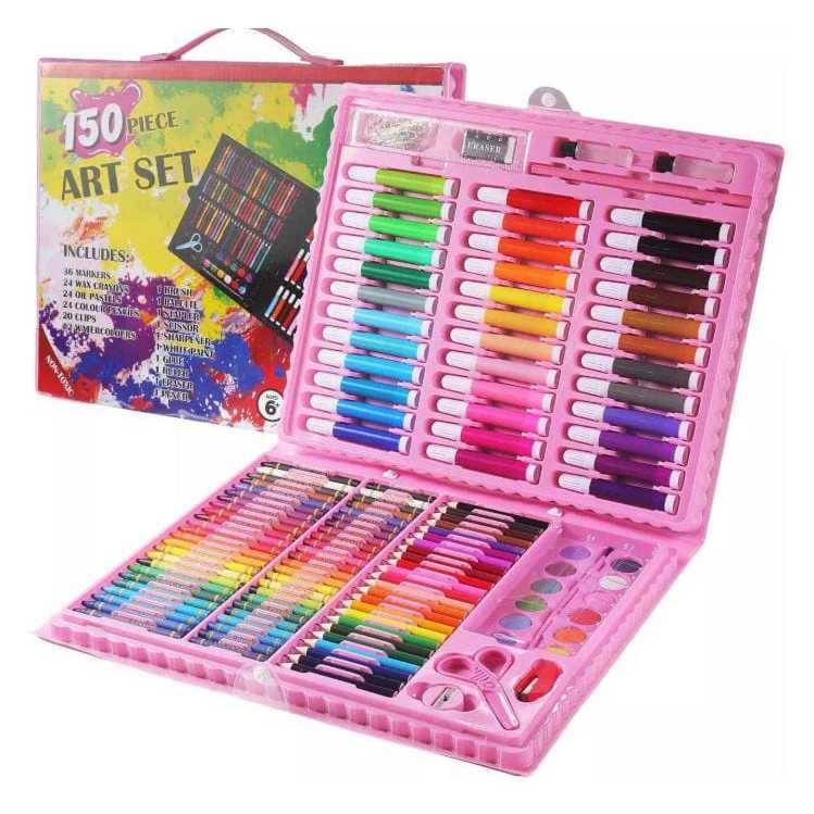 

Crayon Art Couloring Set isi 150 pcs / Alat Melukis dan Mewarnai Anak / Krayon Warna