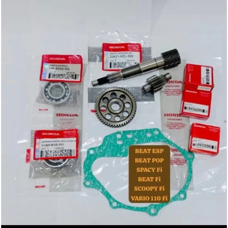 GIGI GIR RASIO CVT BEAT Fi BEAT POP BEAT ESP VARIO 110 Fi SCOOPY Fi SPACY Fi HONDA KZL K44 K81 SET