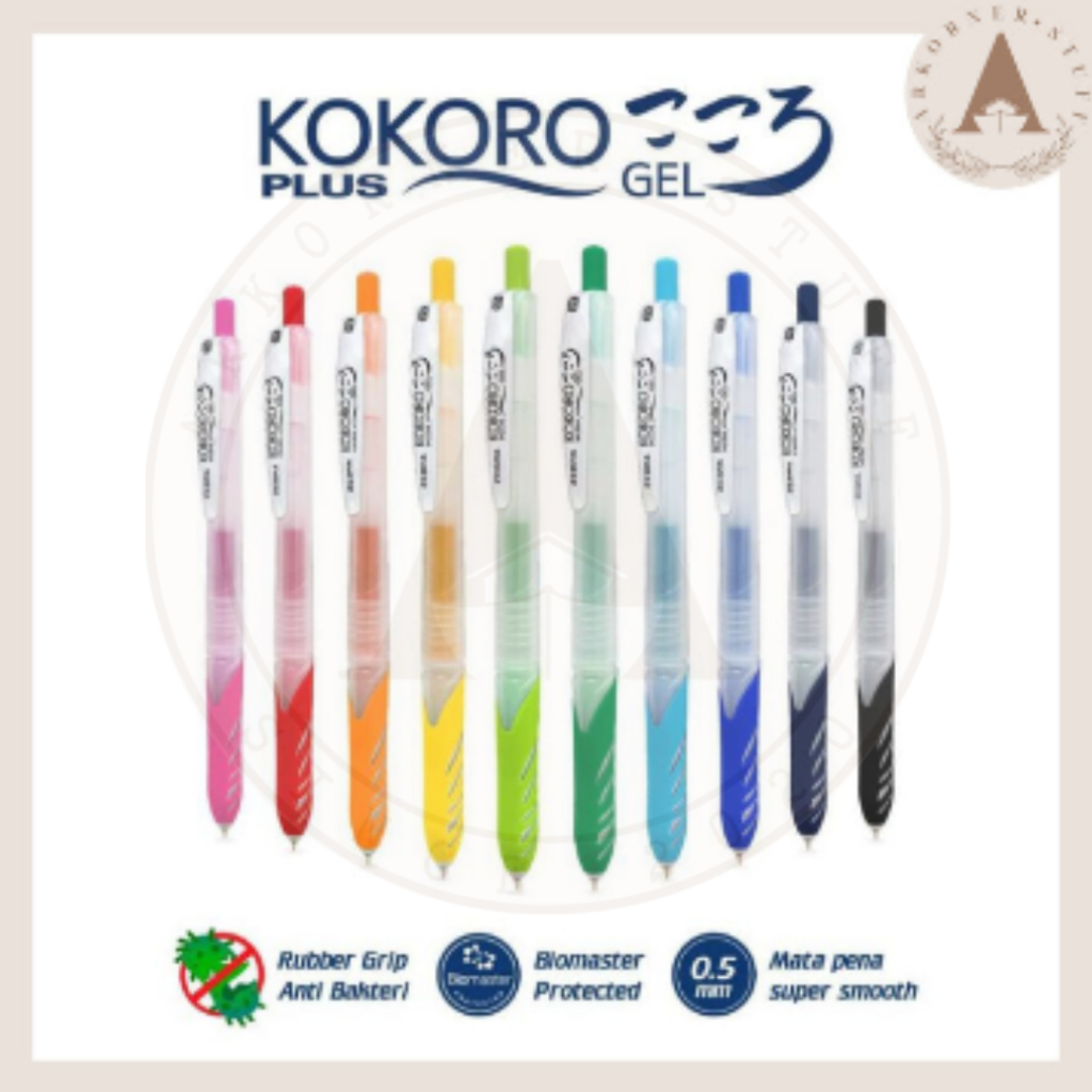 

Kokoro Plus 0,5mm Pulpen Warna Zebra Berkualitas