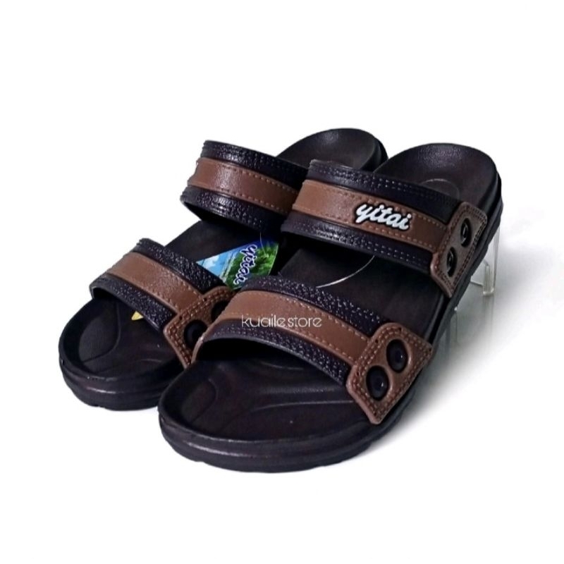 SANDAL SELOP YITAI BANDUA PRIA | SANDAL COWO KARET SELOP DUA | SANDAL SELOP PRIA | YITAI SELOP DUA