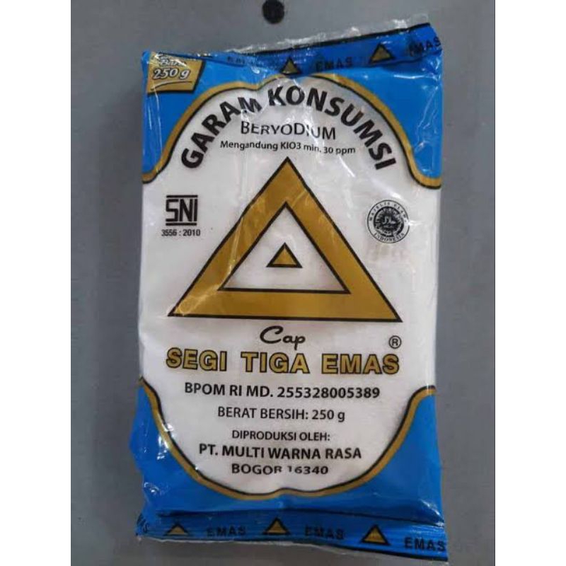 

SEGITIGA EMAS Garam Halus Beryodium 250g