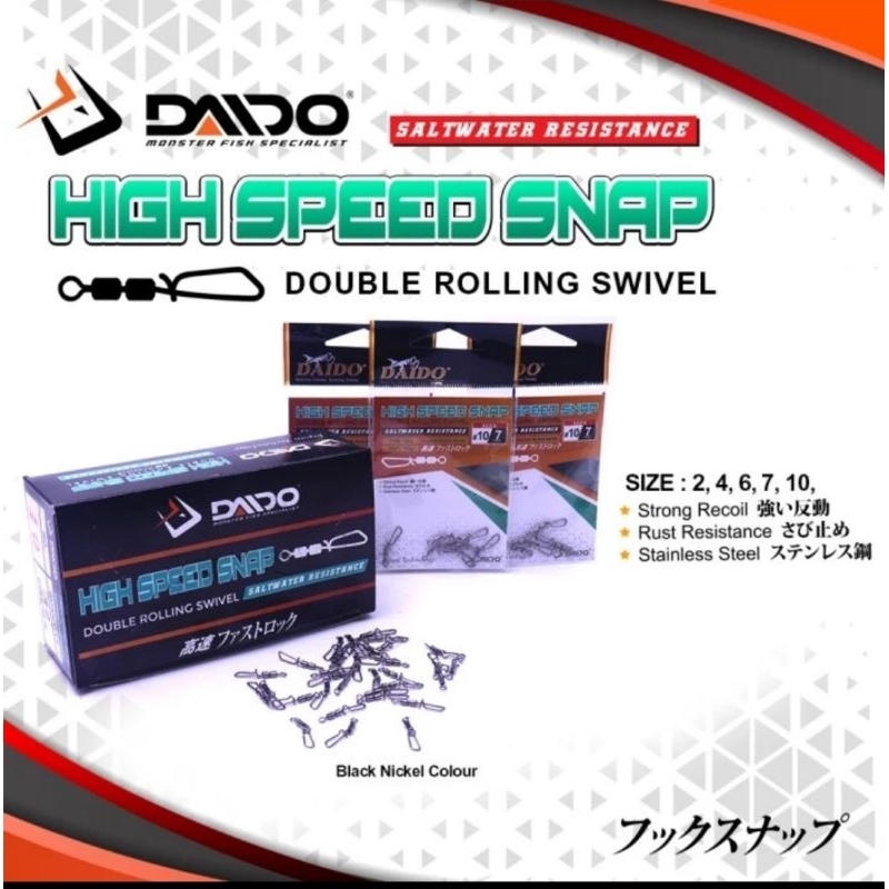 SNAP DOUBLE ROLLING SWIVEL DAIDO | PENITI PANCING