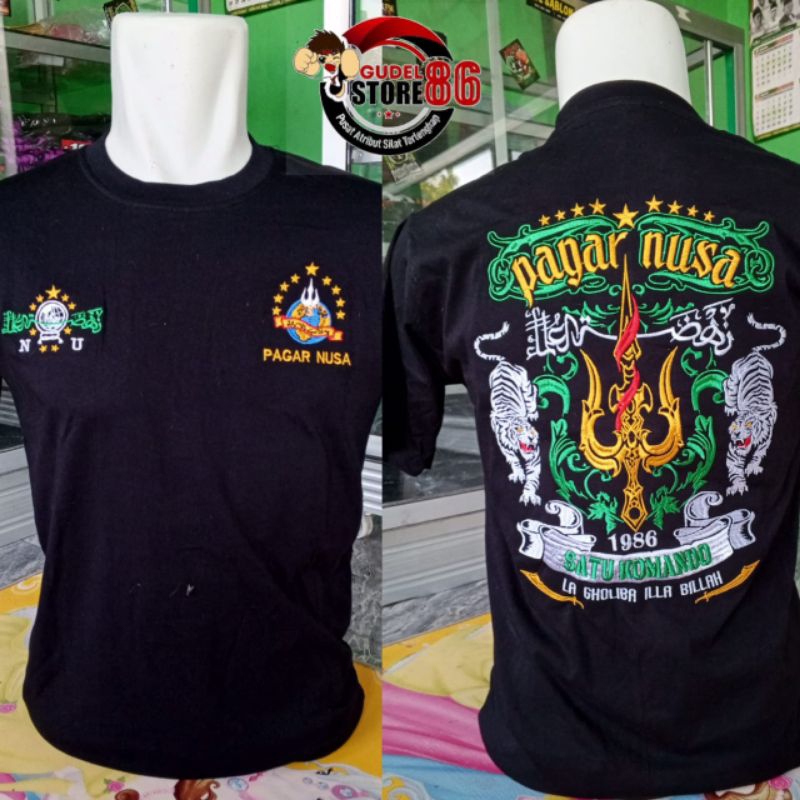 kaos pagar Nusa bordir termurah dan terbaru