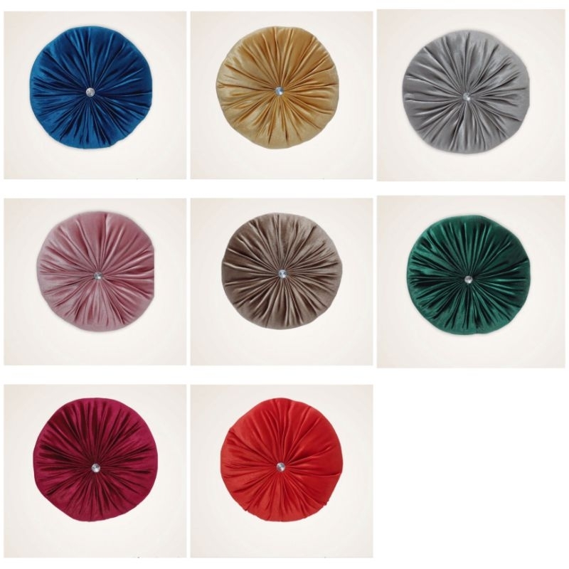 Bantal Bulat Labu kancing permata/ Bantal Bulat/ Bantal Sofa/ Bantal  Dekorasi/ Bantal Labu