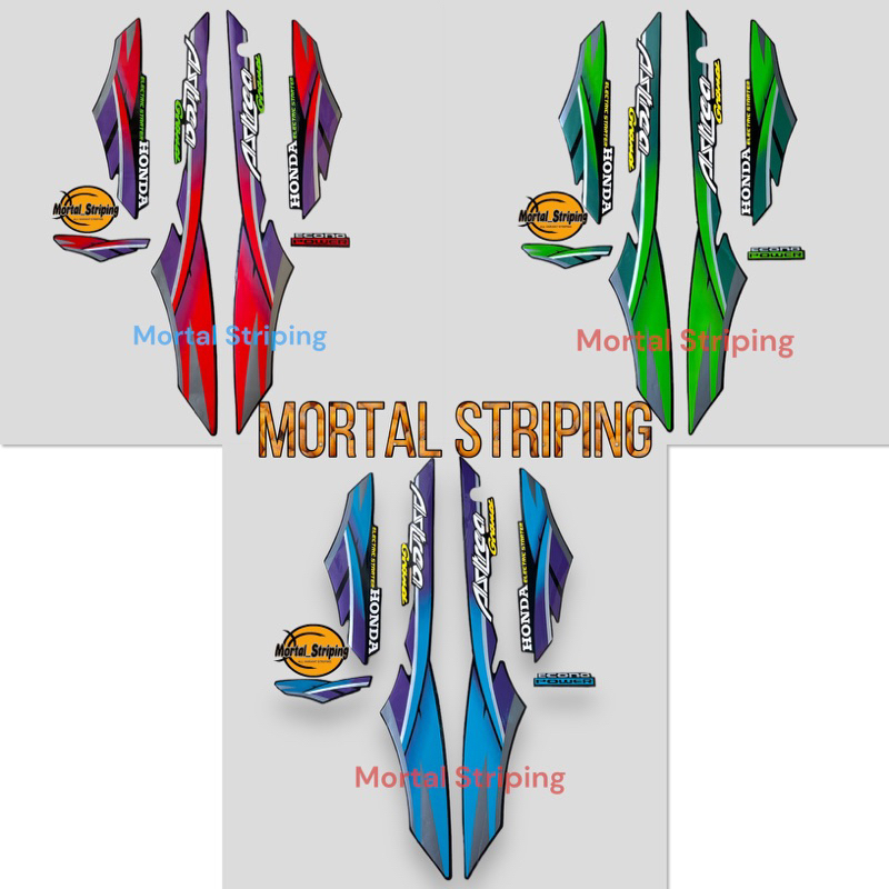 STICKER STRIPING LIS HONDA ASTREA GRAND TAHUN 95 96 FULL SET