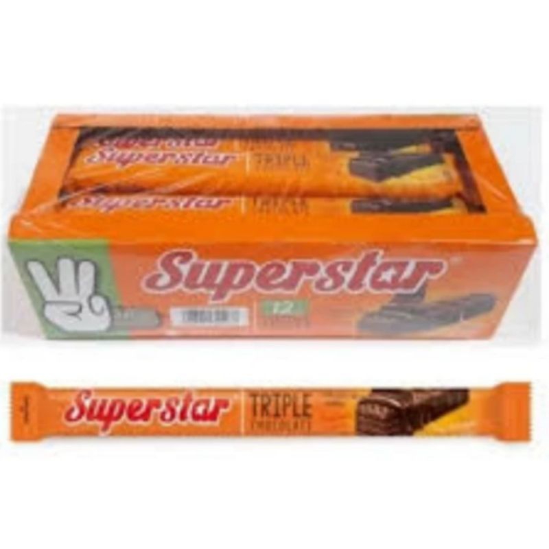 

superstar wafer coklat 1 box