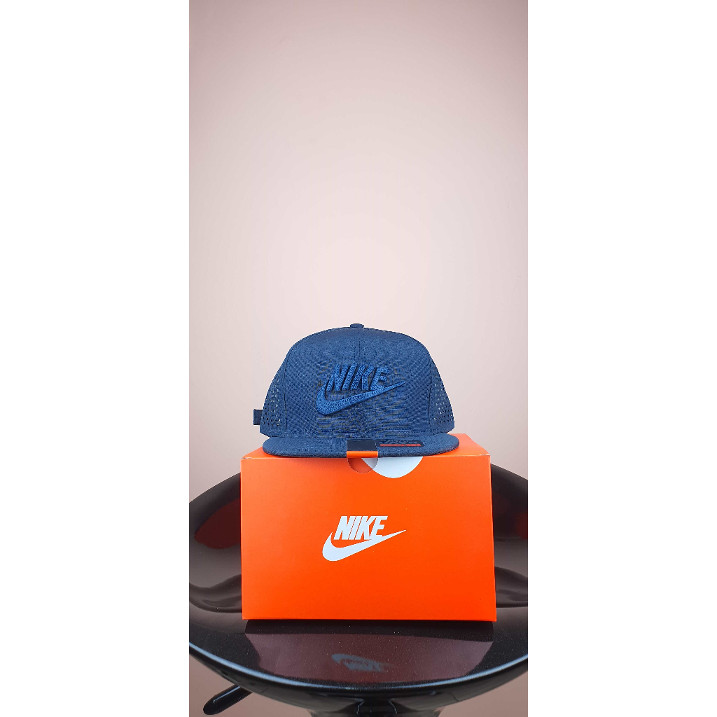 nike navy jaring laser list navy Topi Pria Baseball Snapback Polos Wanita Unisex Premium