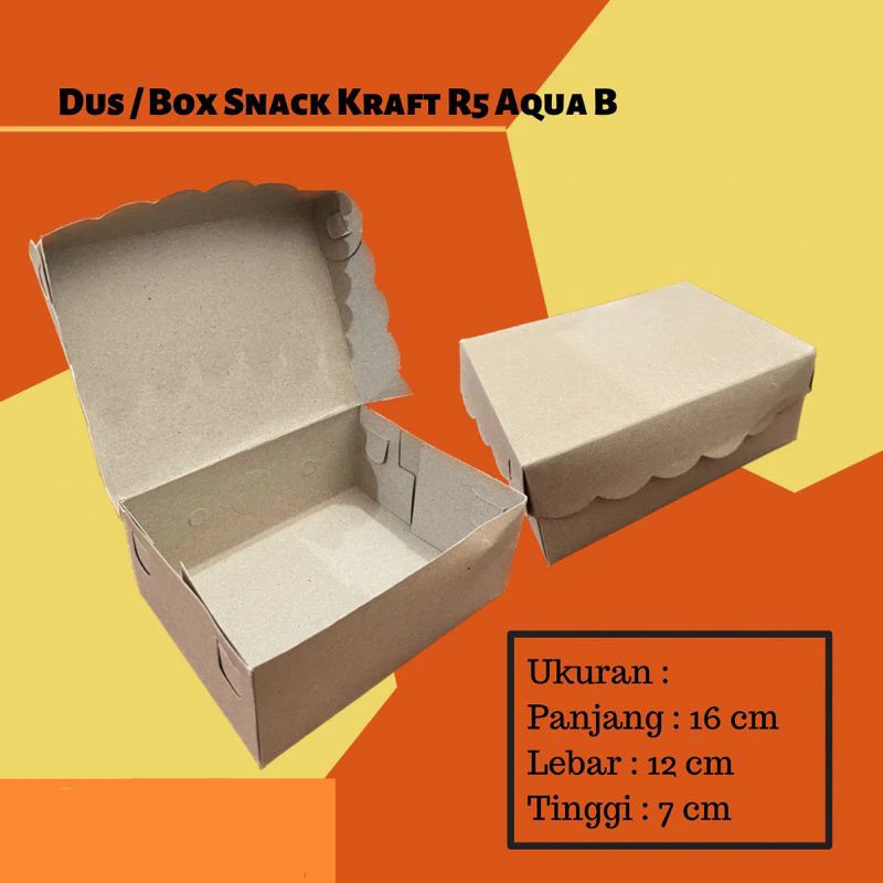 

Box Snack / Dus Snack Kue Kraft Aqua R5 B
