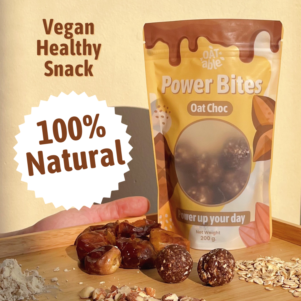 

Power Bites Oat Choc 200g Healthy Snack Oat Protein Makanan Kesehatan