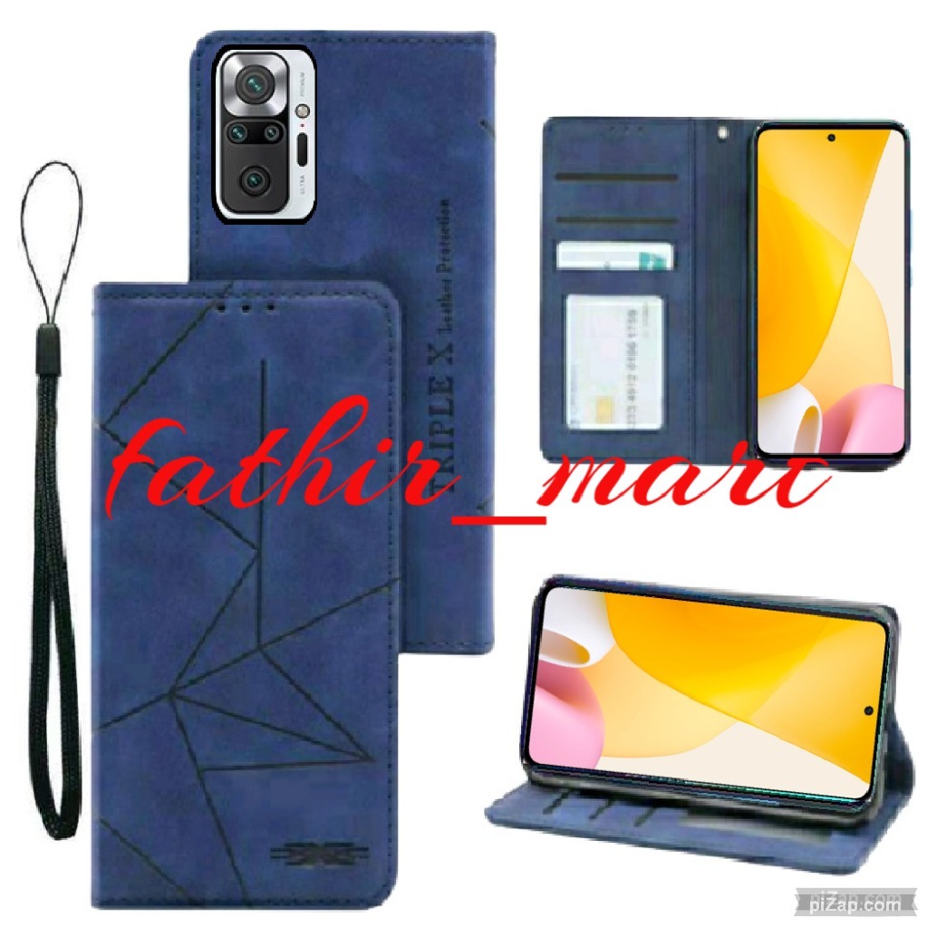 CASE XIAOMI REDMI NOTE 10 PRO CASE DOMPET MOTIF CASE Magnet Flip Leather Cover Leather Magnet