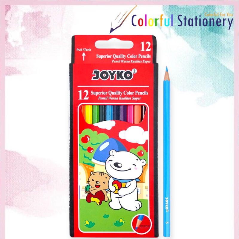 

Pensil Warna Joyko Panjang 12 Warna CP-12PB
