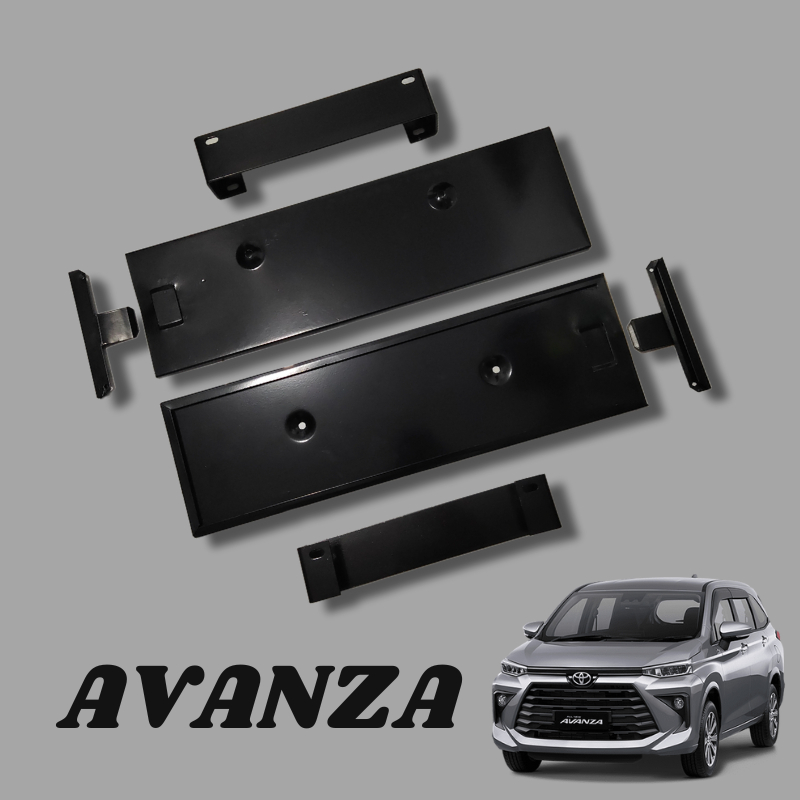 Tatakan Dudukan Plat No Mobil Model Selip Samping Mobil Avanza