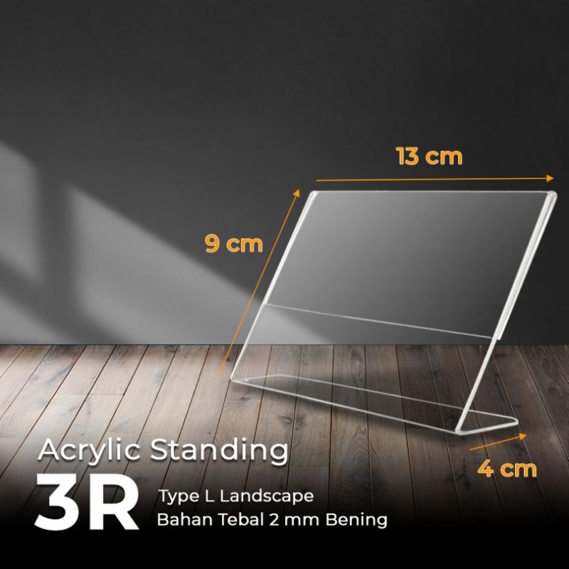 

ACRYLIC TENT HOLDER / AKRILIK BROSUR 3R L LANDSCAPE 2MM