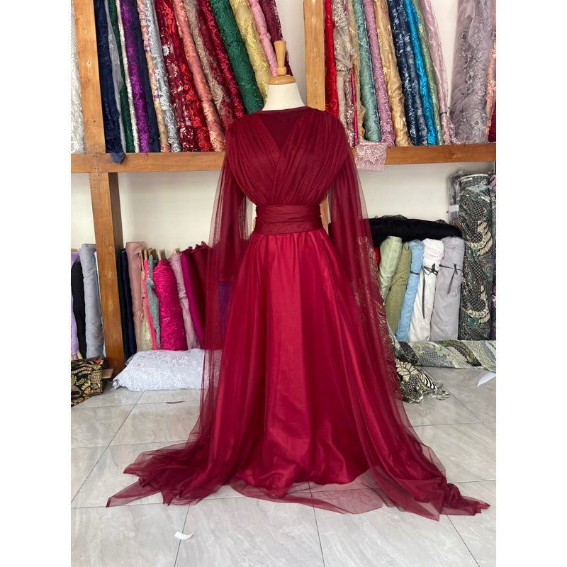 gaun pengantin fersi hijab