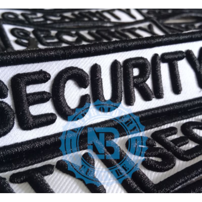 Bordir Timbul 3D security/Bordir Papan security timbul 3D