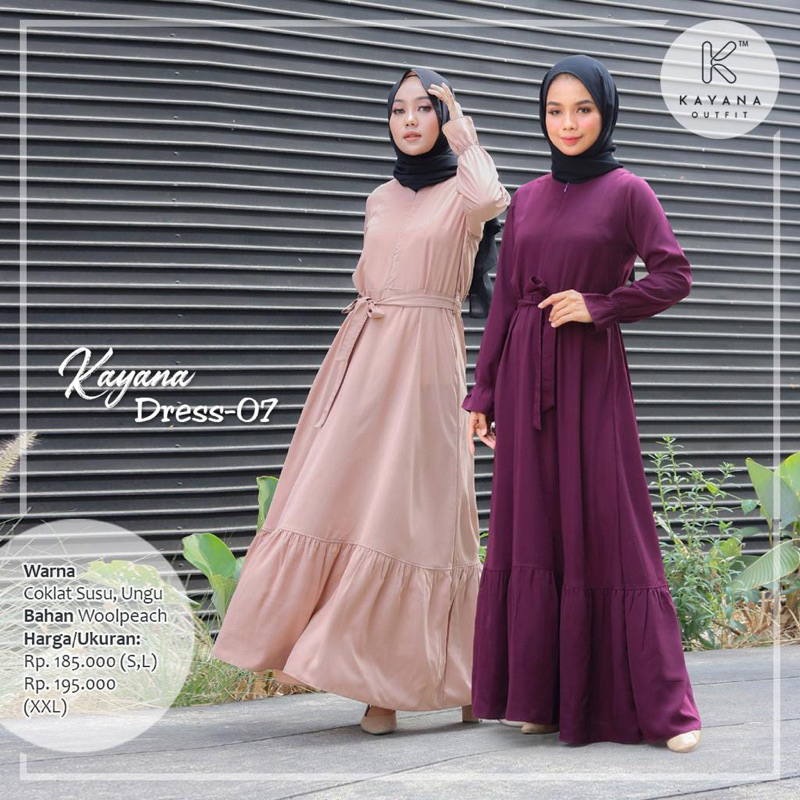 kayana Dress 07 dress Muslimah  Bu Kayana Outfit