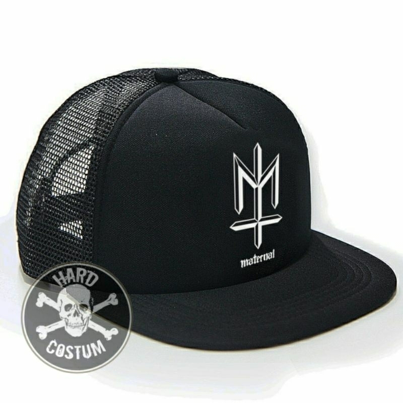 Topi Snapback Jaring Distro / Trucker Hat / Topi Jaring Pria / Topi Logo - Maternal