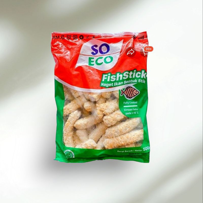 

Nuget Naget So Eco Fish Stick 500gr