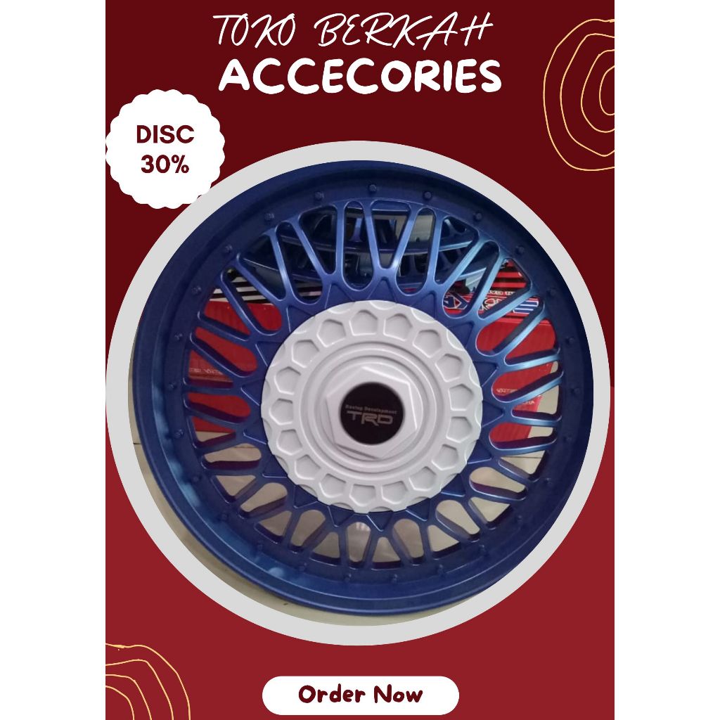 "Tutup Dop Velg Mobil Ring 13 - Dop Velg Kaleng Mobil Ring 13 - Dop Velg Mobil Ring 13 - 1 SET DOP R