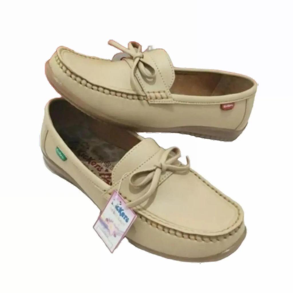 sepatu cewek wanita pantofel slip on flat mules mary janes kasual formal merk kickers