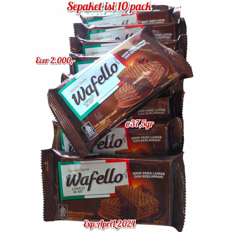 

Wafer Wafelo Coklat isi 10 pcs