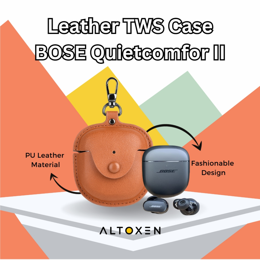 Case Kulit TWS Bose Quietcomfort 2 Leather Cover Premium TWS Bose Case