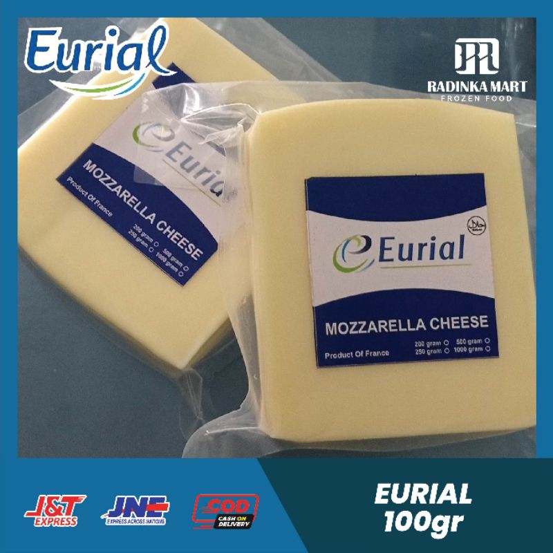 

Eurial Mozarella Cheese 100gr - Keju Mozzarella Eurial exp terbaru